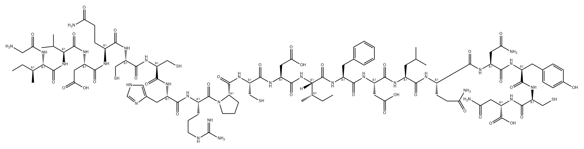 胰岛素(cod-A reduced), 25759-28-8, 结构式