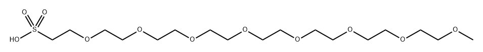 甲基-八聚乙二醇-磺酸 结构式