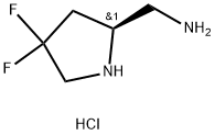 (S)-(4,4-二氟吡咯烷-2-基)甲胺(盐酸盐) 结构式