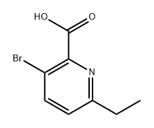 3-溴-6-乙基吡啶甲酸, 2585650-20-8, 结构式