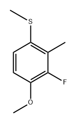 (3-Fluoro-4-methoxy-2-methylphenyl)(methyl)sulfane 结构式