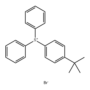 Diphenyl(4-tert-butylphenyl)sulfonium bromide Struktur