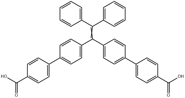 4',4'''-(2,2-diphenylethene-1,1-diyl)bis([1,1'-biphenyl]-4-carboxylic acid) Struktur