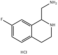 (7-氟-1,2,3,4-四氢异喹啉-1-基)甲酰胺盐酸盐 结构式