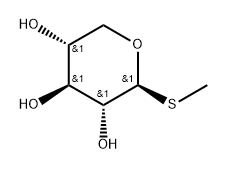 甲基 1-硫代-BETA-D-吡喃木糖苷, 2595-45-1, 结构式