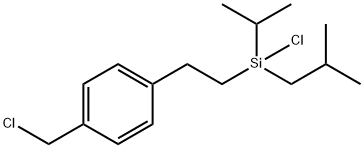 1-(Chloromethyl)-4-[2-[chloro(1-methylethyl)(2-methylpropyl)silyl]ethyl]benzene Struktur