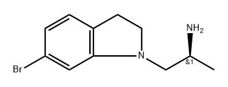 1H-Indole-1-ethanamine, 6-bromo-2,3-dihydro-α-methyl-, (αS)- Structure