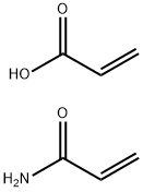 アクリルアミド·アクリル酸　共重，ナトリウム 化学構造式