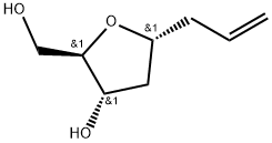 (2R,3S,5R)-5-allyl-2-(hydroxymethyl)tetrahydrofuran-3-ol Structure