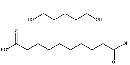 Decanedioic acid, polymer with 3-methyl-1,5-pentanediol Struktur