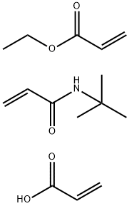 丙烯酸与N-叔丁基丙烯酰胺和丙烯酸乙酯的聚合物 结构式