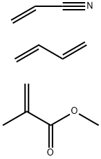2-甲基-2-丙烯酸甲酯与1,3-丁二烯和2-丙烯腈的聚合物,26098-47-5,结构式