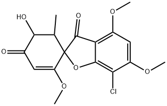 (十)-5-羟基灰黄霉素 结构式