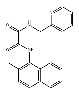 N1-(2-吡啶甲基)-N2-(2-甲基-1-萘基)草酰胺,2611225-93-3,结构式