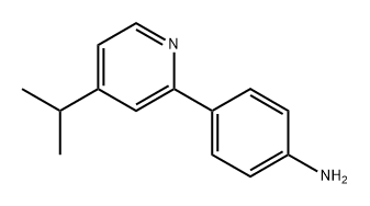 4-(4-isopropylpyridin-2-yl)aniline,2613122-45-3,结构式