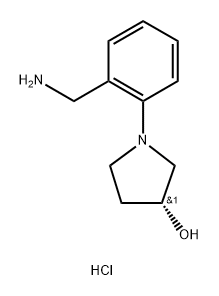 (3R)-1-[2-(aminomethyl)phenyl]pyrrolidin-3-ol
hydrochloride Structure