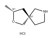 rac-(3R,5R)-3-methyl-2-oxa-7-azaspiro[4.4]nonane
hydrochloride,2613299-58-2,结构式