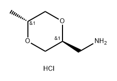 rac-1-[(2R,5S)-5-methyl-1,4-dioxan-2-yl]methanam
ine hydrochloride 化学構造式