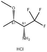 rac-(2R,3S)-1,1,1-trifluoro-3-methoxybutan-2-amin
e hydrochloride 结构式