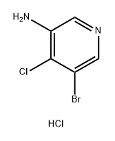 5-bromo-4-chloropyridin-3-amine hydrochloride 化学構造式