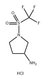 1-trifluoromethanesulfonylpyrrolidin-3-amine
hydrochloride 结构式