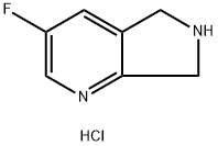 3-氟-6,7-二氢-5H-吡咯并[3,4-B]吡啶二盐酸盐 结构式