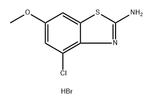 4-chloro-6-methoxy-1,3-benzothiazol-2-amine
hydrobromide 结构式