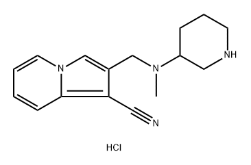 2-{[methyl(piperidin-3-yl)amino]methyl}indolizine-
1-carbonitrile dihydrochloride,2613382-15-1,结构式