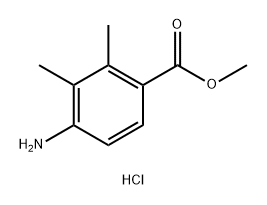 4-氨基-2,3-二甲基苯甲酸甲酯盐酸盐,2613383-00-7,结构式