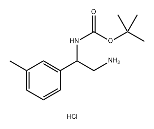 tert-butyl
N-[2-amino-1-(3-methylphenyl)ethyl]carbamate
hydrochloride 结构式