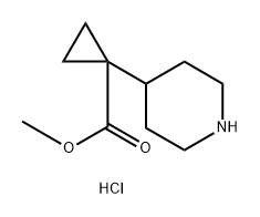 methyl
1-(piperidin-4-yl)cyclopropane-1-carboxylate
hydrochloride 结构式