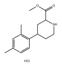 methyl
4-(2,4-dimethylphenyl)piperidine-2-carboxylate
hydrochloride 结构式