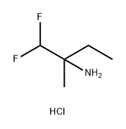 1,1-difluoro-2-methylbutan-2-amine hydrochloride 结构式