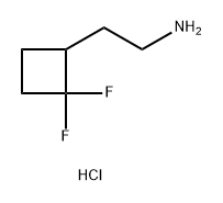2-(2,2-difluorocyclobutyl)ethan-1-amine
hydrochloride Structure