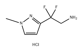2,2-difluoro-2-(1-methyl-1H-pyrazol-3-yl)ethan-1-a
mine dihydrochloride 结构式