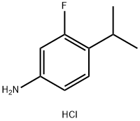 3-fluoro-4-(propan-2-yl)aniline hydrochloride 结构式
