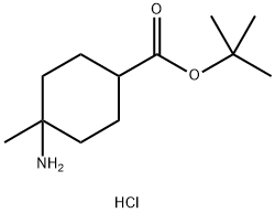 tert-butyl
4-amino-4-methylcyclohexane-1-carboxylate
hydrochloride Struktur