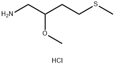 2-methoxy-4-(methylsulfanyl)butan-1-amine
hydrochloride 结构式