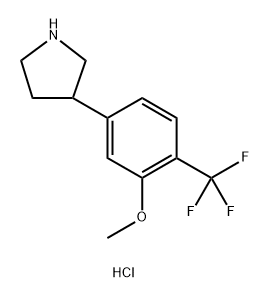 3-[3-methoxy-4-(trifluoromethyl)phenyl]pyrrolidin
e hydrochloride,2613385-69-4,结构式