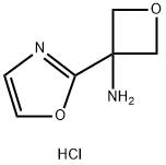 3-(1,3-oxazol-2-yl)oxetan-3-amine hydrochloride 结构式