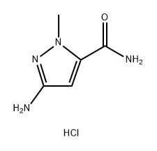 3-amino-1-methyl-1H-pyrazole-5-carboxamide
hydrochloride,2613389-03-8,结构式