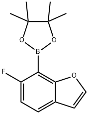 6-fluoro-7-(4,4,5,5-tetramethyl-1,3,2-dioxaborolan-2-yl)Benzofuran Structure
