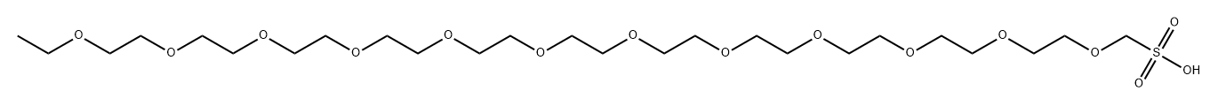 甲基-十二聚乙二醇-磺酸 结构式