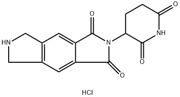 2-(2,6-二氧代哌啶-3-基)-6,7-二氢吡咯并[3,4-F]异吲哚-1,3(2H,5H)-二酮盐酸盐 结构式