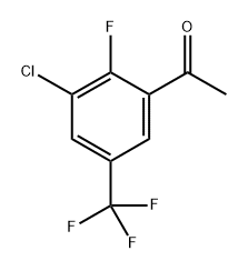 1-[3-氯-2-氟-5-(三氟甲基)苯基]乙-1-酮,261763-00-2,结构式