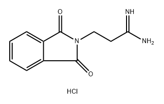 3-(1,3-dioxo-2,3-dihydro-1H-isoindol-2-yl)propanimidamide hydrochloride,261787-78-4,结构式