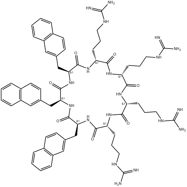 抗菌肽C[ARG-ARG-ARG-ARG-NAL-NAL-NAL], 2619854-01-0, 结构式
