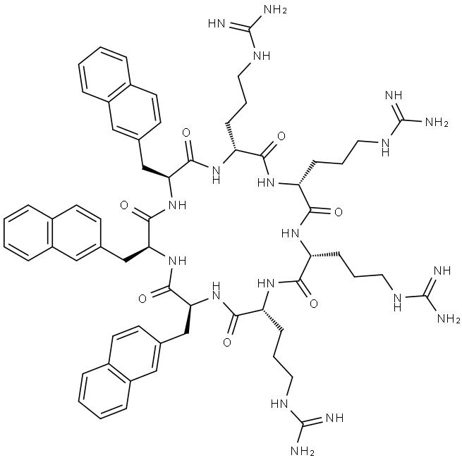 抗菌肽C[ARG-ARG-ARG-ARG-NAL-NAL-NAL], 2619854-01-0, 结构式