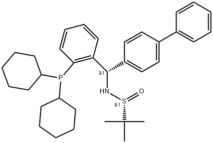 2622154-80-5 S(R)]-N-[(S)-1-[2-(二环己基膦)苯基]-(1,1'-联苯)甲基]-2-叔丁基亚磺酰胺