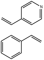 聚(4-乙烯基吡啶-CO-苯乙烯) 结构式